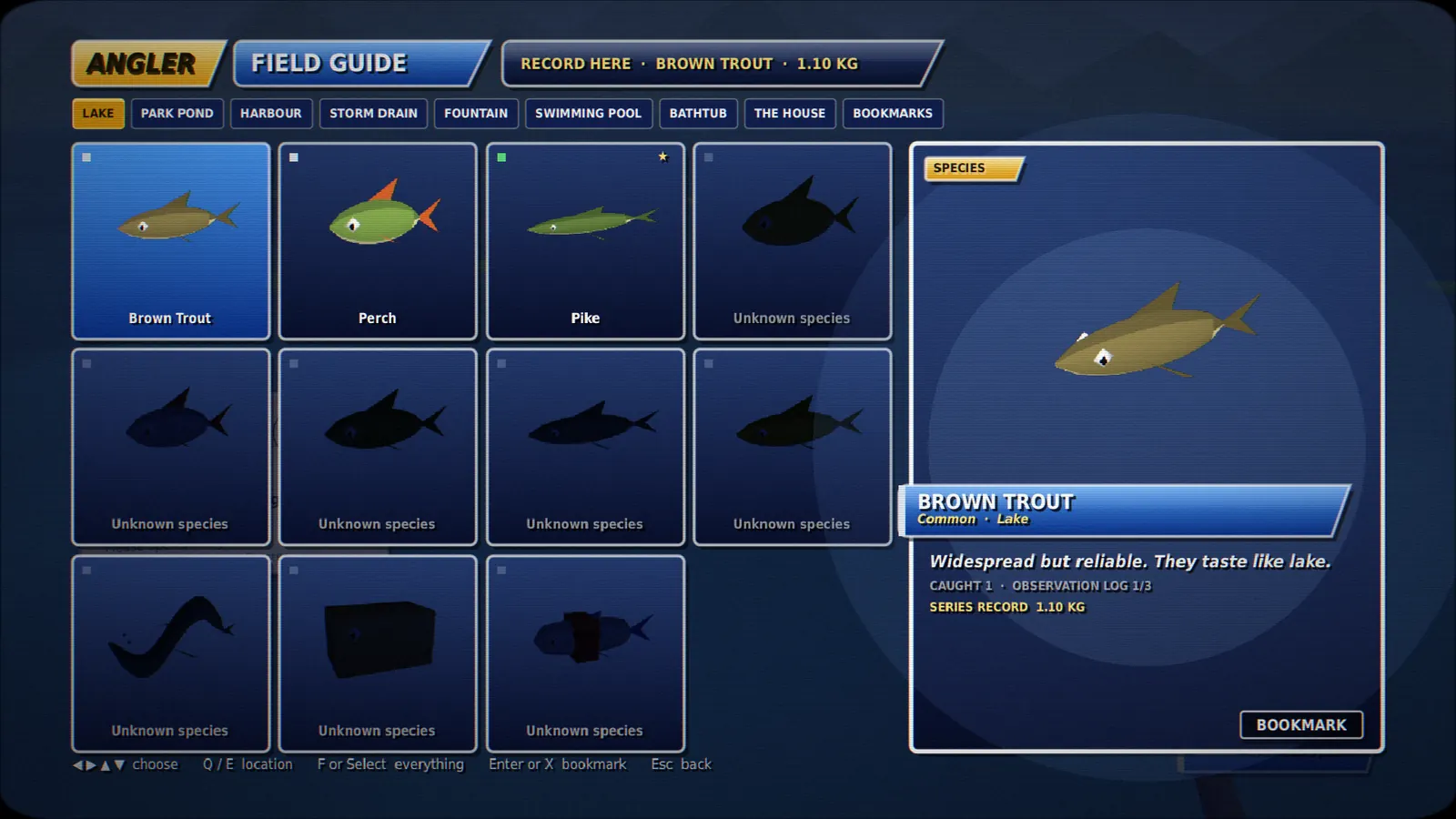 The Field Guide segment for the lake.
